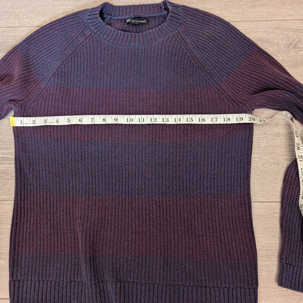 INC International Concepts Men's Crewneck Sweater - Blue and Purple - Picture 3 of 6